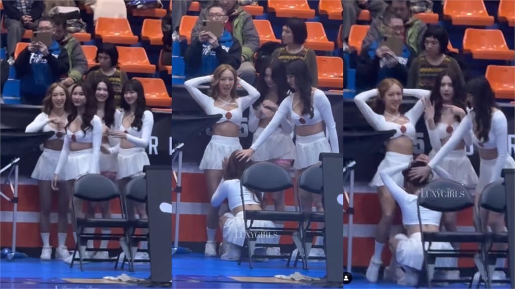 影/Luxygirls蹲下「壓頭前後扭動」疑性暗示!網傻眼:台灣啦啦隊怎變這樣…