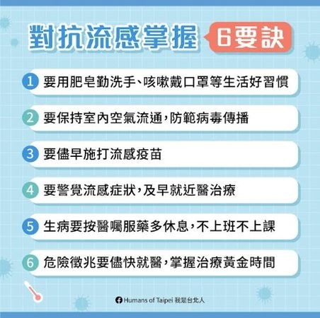1圖看懂「流感、感冒差異」！　專家教6要訣防感染