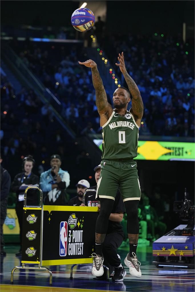 NBA(影)／小李三連霸夢碎　英雄哥射下三分球大賽冠軍