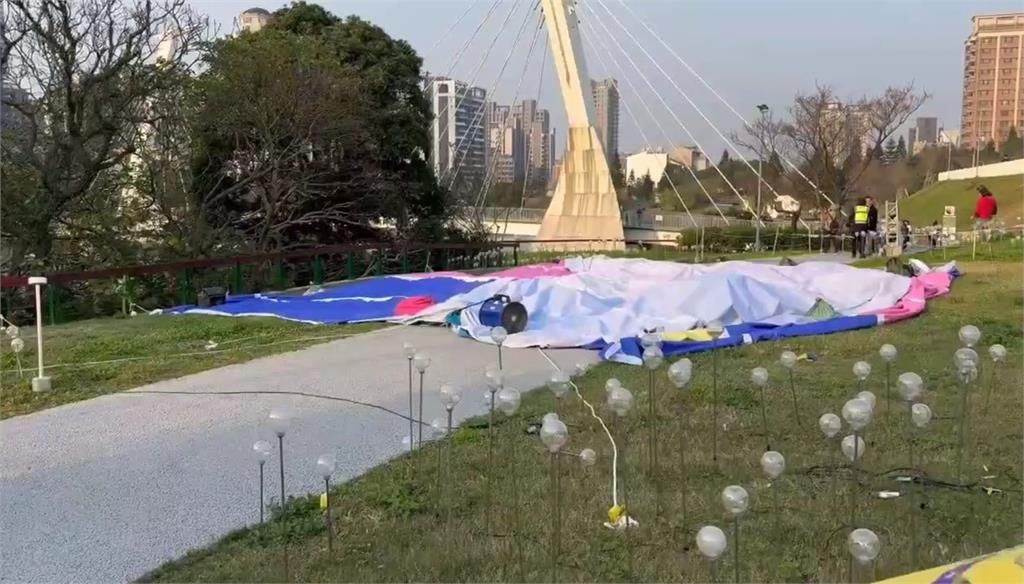 遊客失望！青埔瞬間七級風　台灣燈會卡比獸、進擊巨人消風暫不見客