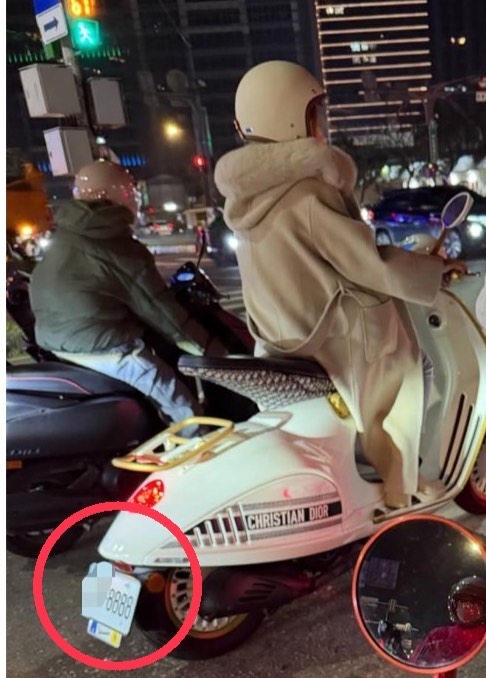 街頭驚見全球限量「百萬機車」 車牌號「8888」網喊:是個狠人!