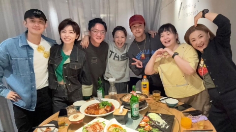 《愛的榮耀》劇終人不散! 黃文星喜曬「蔡家人聚餐」 私下合照曝光