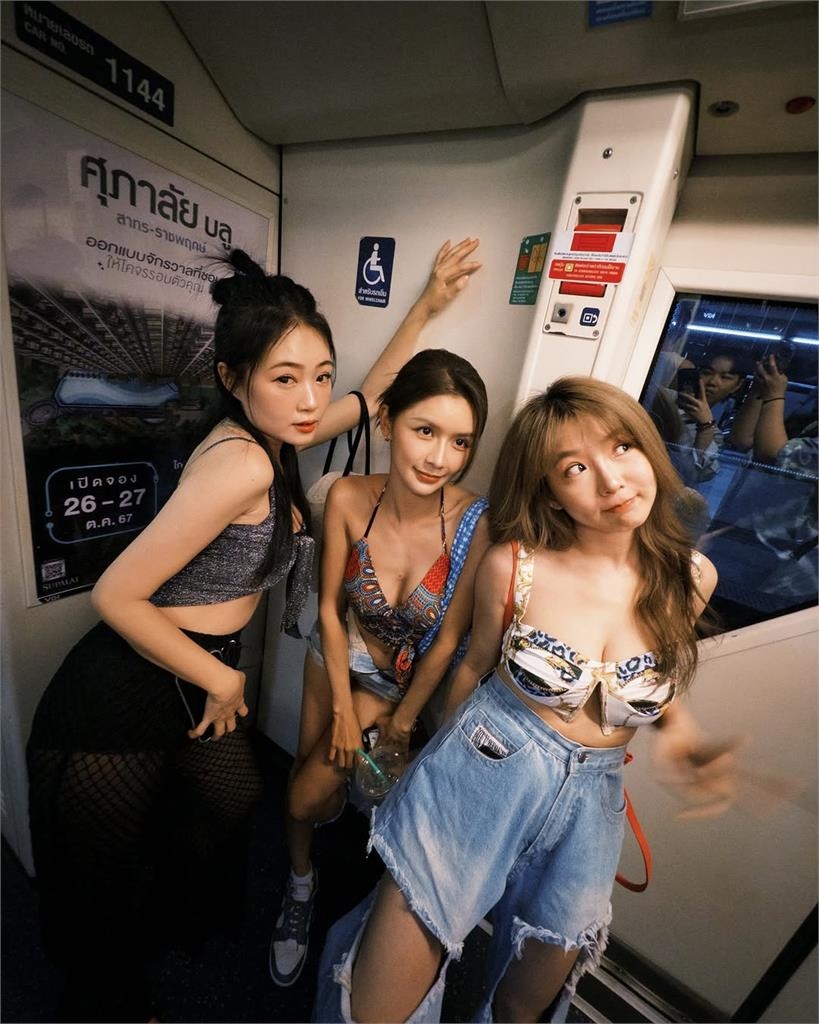 捷運金髮辣妹「bra扛不住炸開」竟是郭書瑤！「私下模樣遭流出」萬網急關切