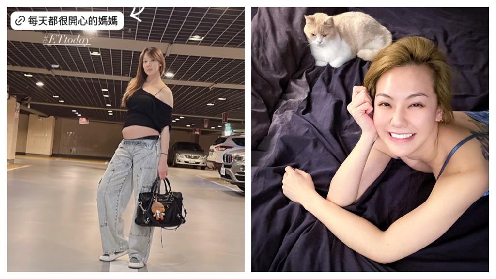 「辣媽出門被攔截」劉雨柔孕肚造型太狂！男友一見秒制止：給我去穿衣服
