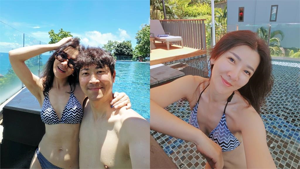 泰國「比基尼妹子」辣曬日光浴!正面竟是「48歲曾雅蘭」網愣:侯昌明有批准?