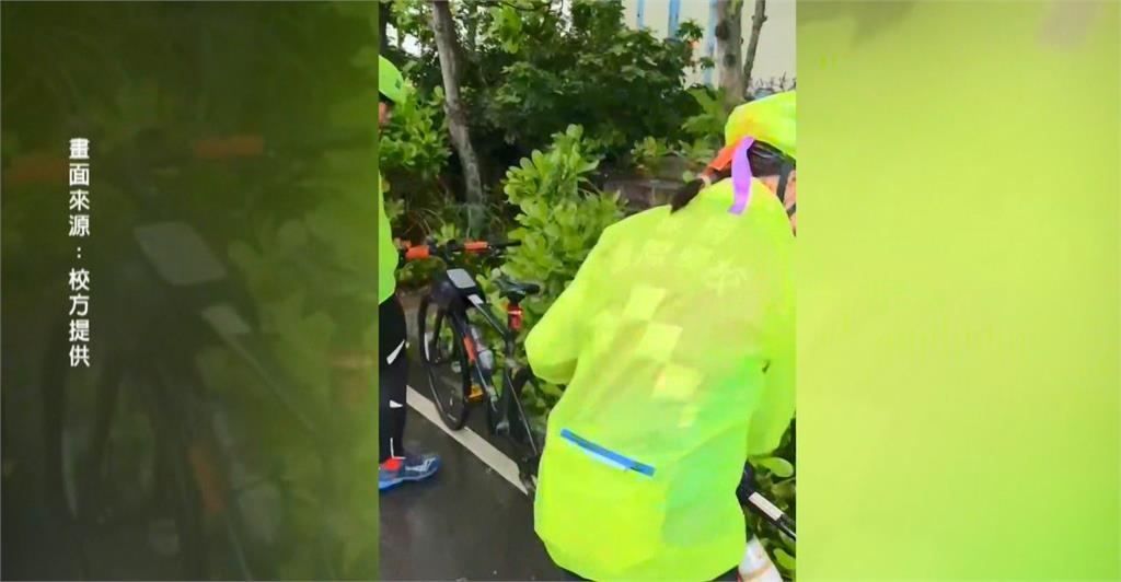 單車環台再出發！　康橋學生「綁紫緞帶」替受傷同學祈福