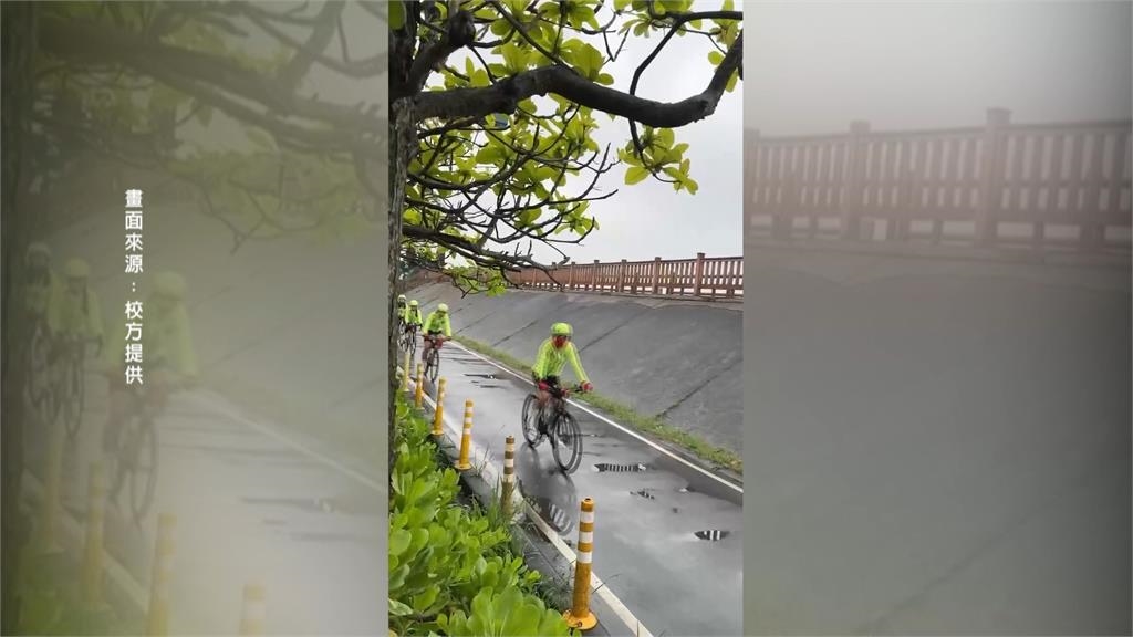單車環台再出發！　康橋學生「綁紫緞帶」替受傷同學祈福