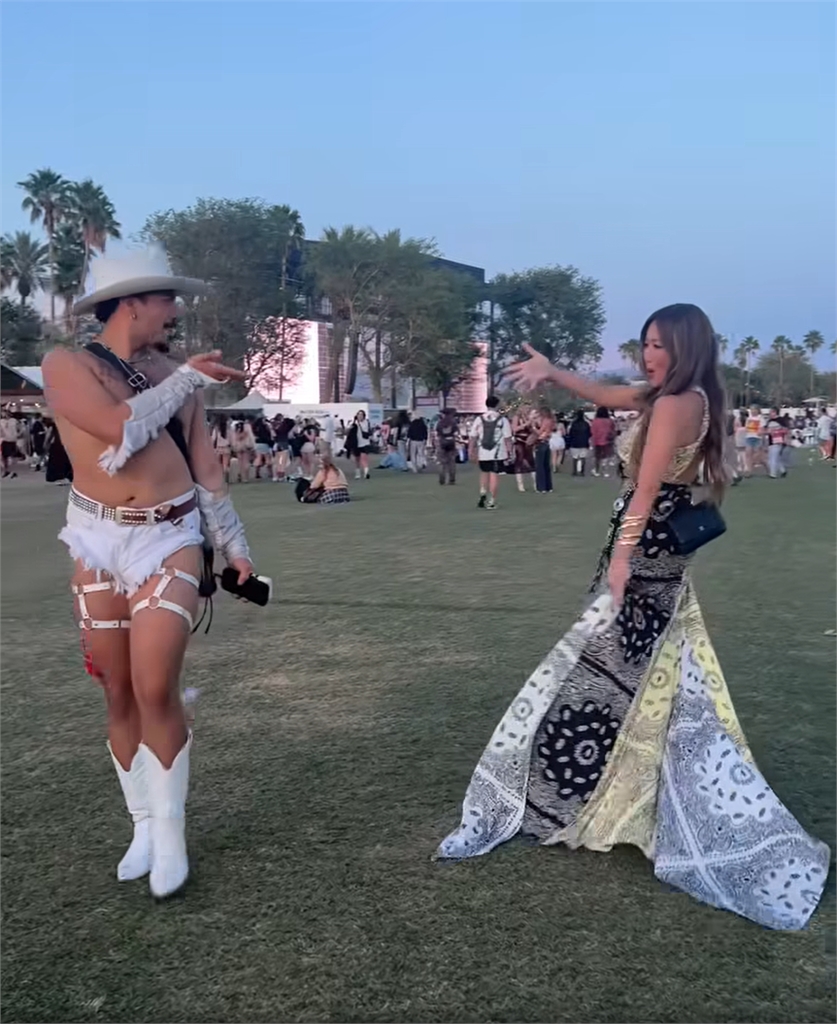 台灣歌后盛裝現身音樂節！與藝人好友相約朝聖卡卡、BLACKPINK