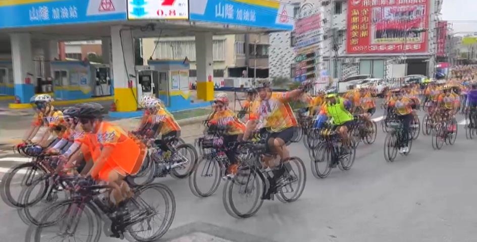 苗栗市鐵馬團往雲林北港進香 300騎士盛大啟程