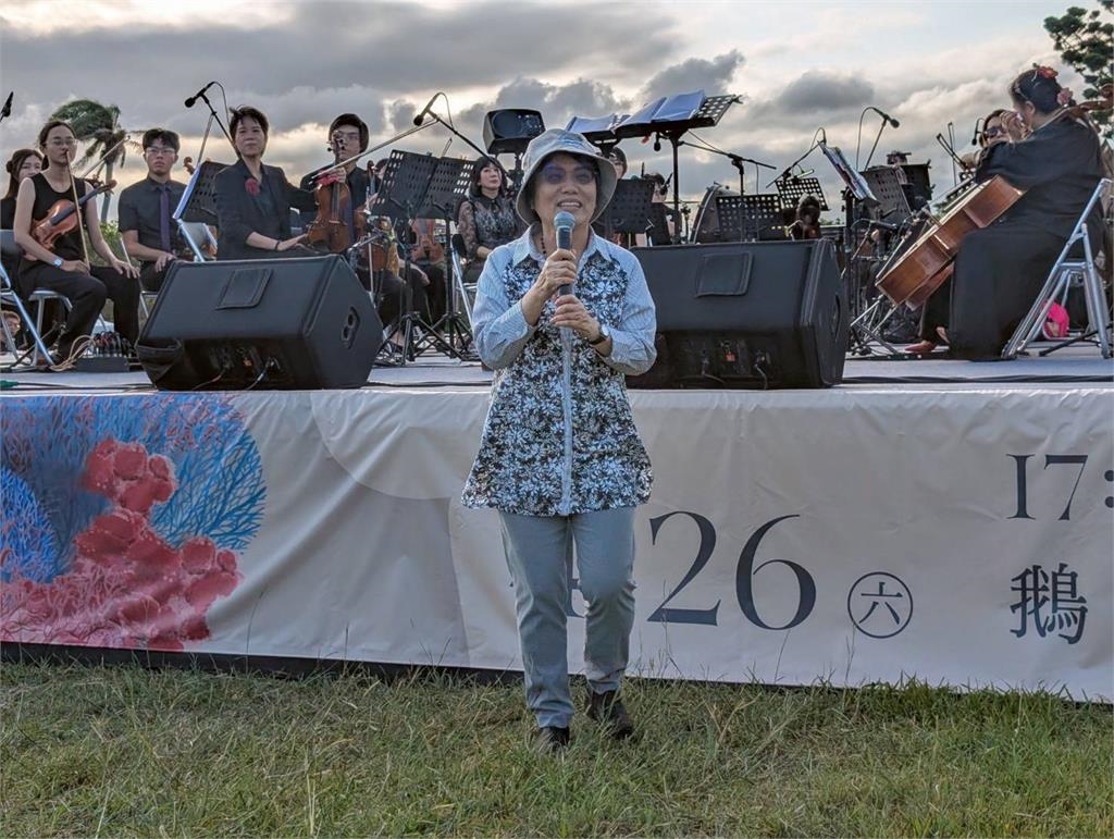 快新聞/南下墾丁出席珊瑚琉光音樂會 劉世芳:一起實踐環境友善行動
