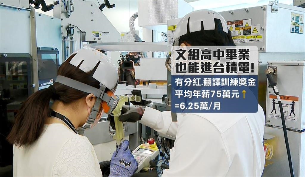 高中職畢業也能進台積電！　年薪75萬以上「職缺條件」曝光