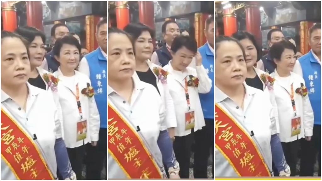 張麗善拜白沙屯「移走爐主」有夠勇！盧秀燕「尬到眼神飄」網洗版：怎敢