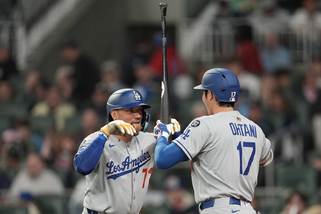 MLB(影)／大谷翔平敲安、金慧成第一盜！日韓首度連線無法延續道奇連勝