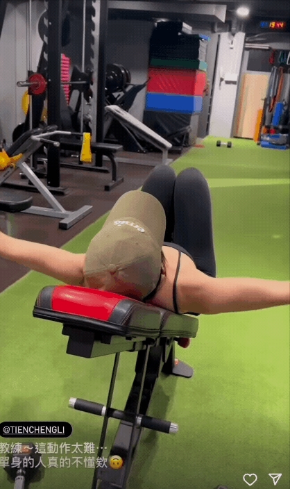 健身房正妹「超狂虐肌」開合片外流!上帝視角太兇猛「竟是郭書瑤本人」