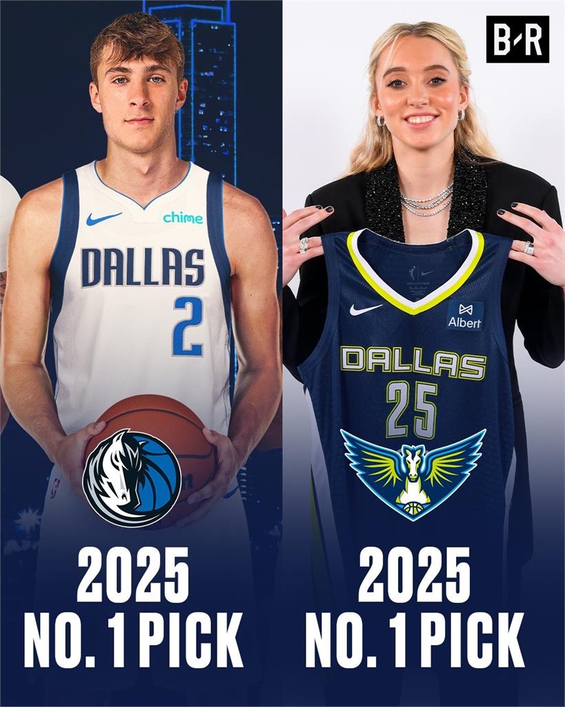 NBA(影)／達拉斯男女籃同年抽中狀元籤　獨行俠若搶旗將與AD、KI組可怕三巨頭