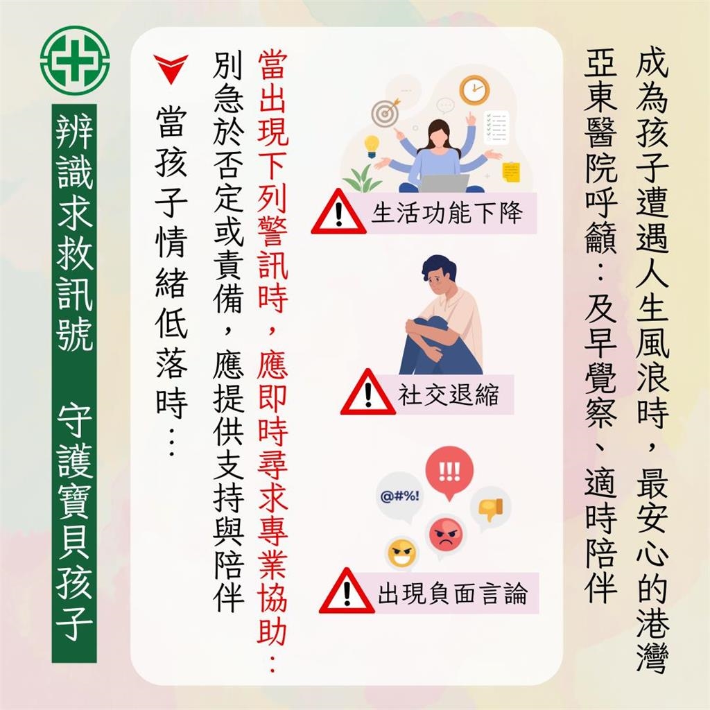 孩子"無聲的求救" 亞東醫院籲重視青少年心理!