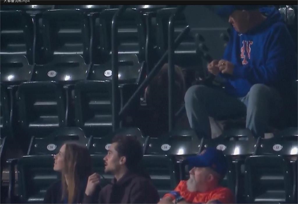 MLB(影)／大都會主場觀眾席出現不速之客　球賽主播表示很害怕