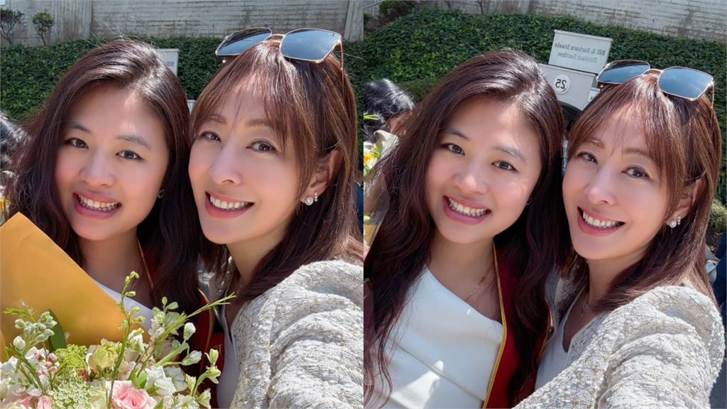 賈永婕全家赴美參加畢業典禮…女兒「逆天美腿」同框照全網讚:根本姐妹!