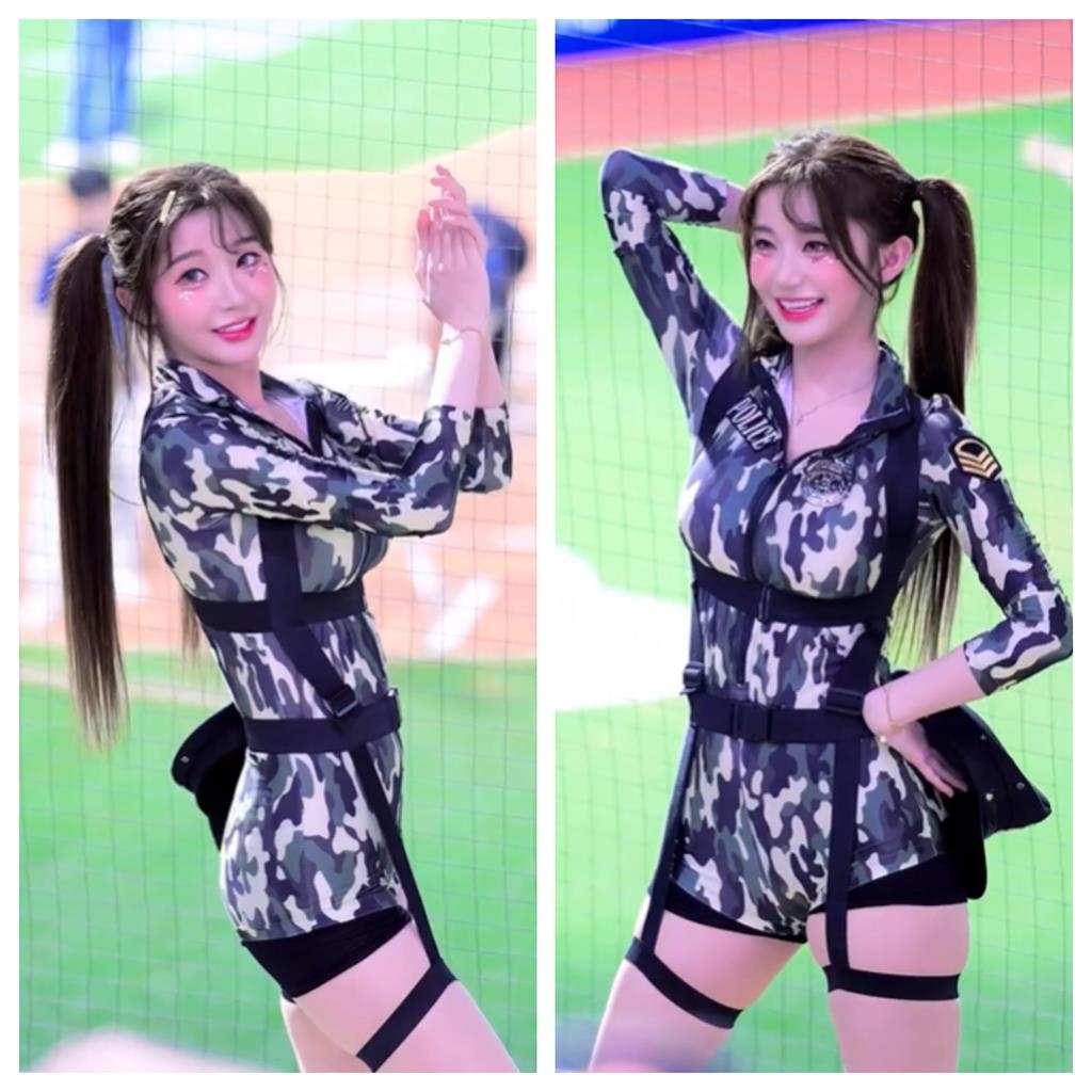 制服誘惑來襲！富邦三本柱合體辣翻球場…南珉貞警服一出網友全瘋：逮捕我