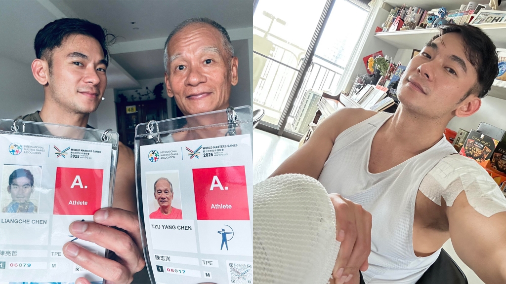 亮哲負傷力拼世壯運！自嘲「行走的中藥行」 攜國手爸一同參戰