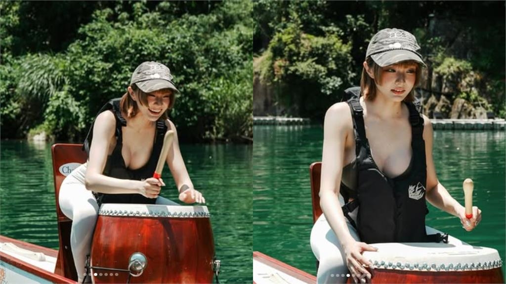 龍舟正妹鼓手「雪Q大麻糬」險炸出！「真實身分」曝光…昔大巨蛋脫到剩Bra