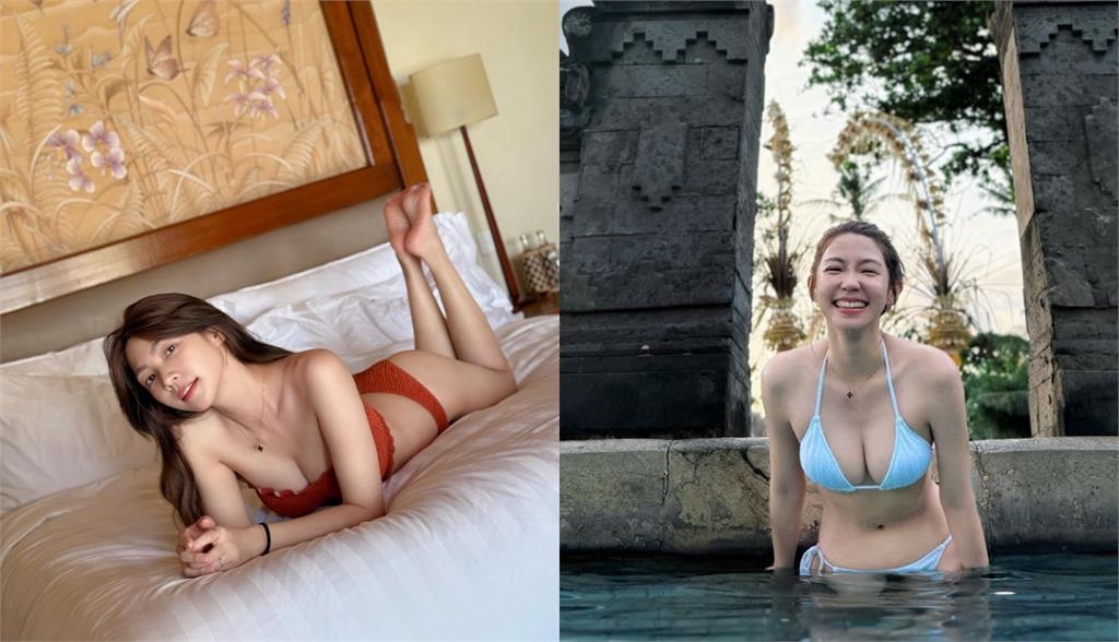 辣妹「遭海風猛吹」噴出火辣真身！竟是曾智希「趴床狠壓好料」網羞：哇哇…