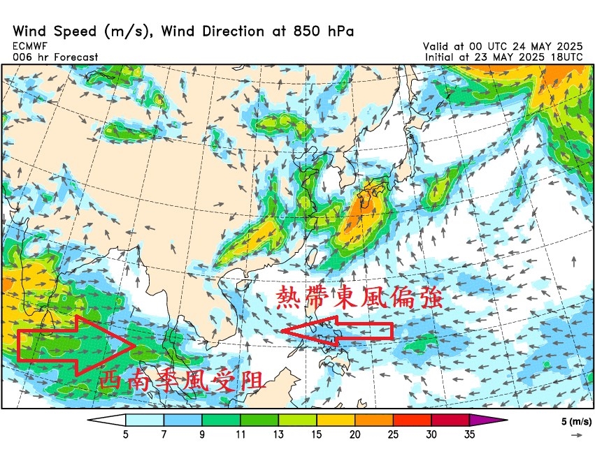 今天進梅雨季?入梅只差「這1條件」…鄭明典1圖揭原因:熱帶東風太強了