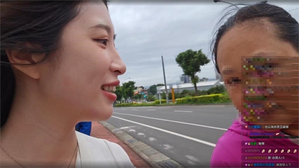 街頭直播遭誤認中國人!陌生女突衝出喊「64天安門」正妹笑翻:我台灣人啦