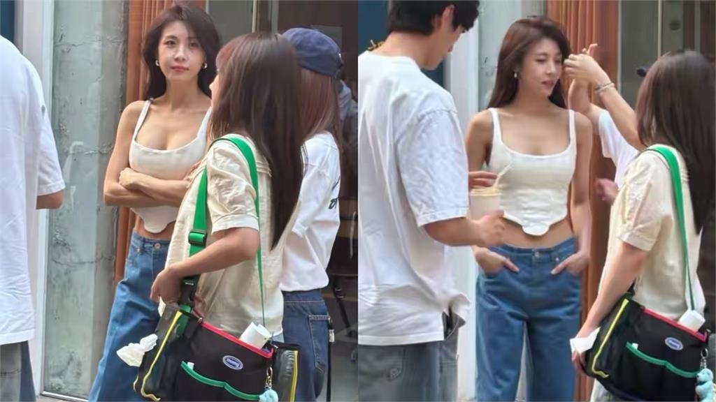 路邊馬甲線正妹竟是竟是46歲「奇皇后」!網見凍齡美貌驚喊:怎麽不會老