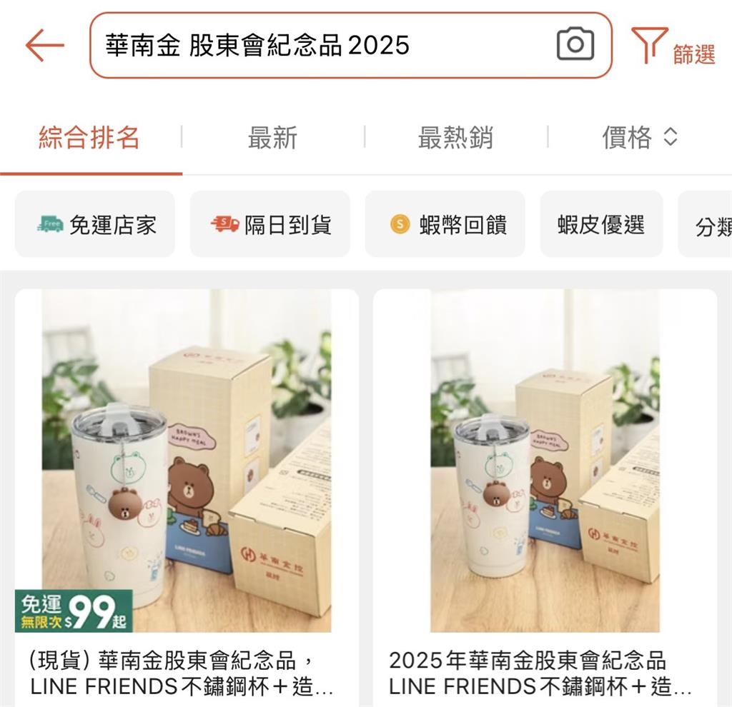 股東會旺季到來 五家金融股紀念品網拍價不到百元!