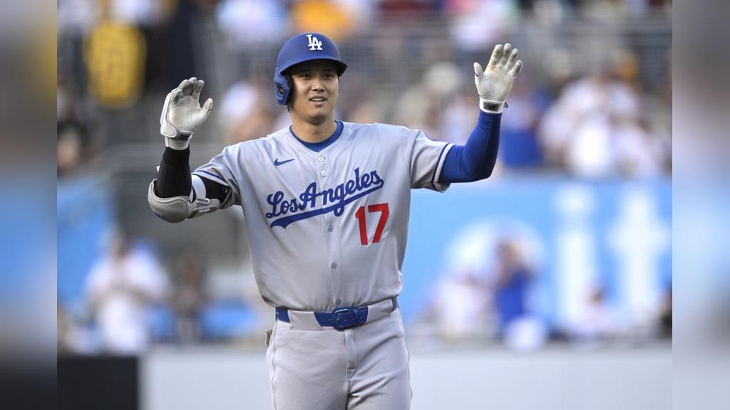 MLB(影)／大谷翔平5打數敲出1支長打　道奇8：7險勝教士