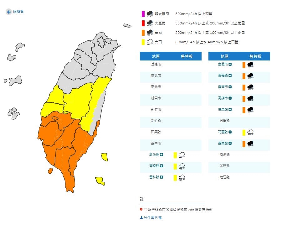 TD02殘骸「遺留台灣」5縣市遭殃！氣象專家曝「豪雨集中地」這1天才趨緩