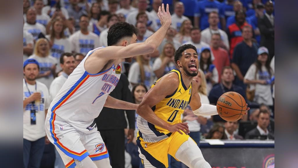 NBA(影)／慘了！哈利伯頓「右小腿拉傷」將照MRI　溜馬拚隊史首冠大利空