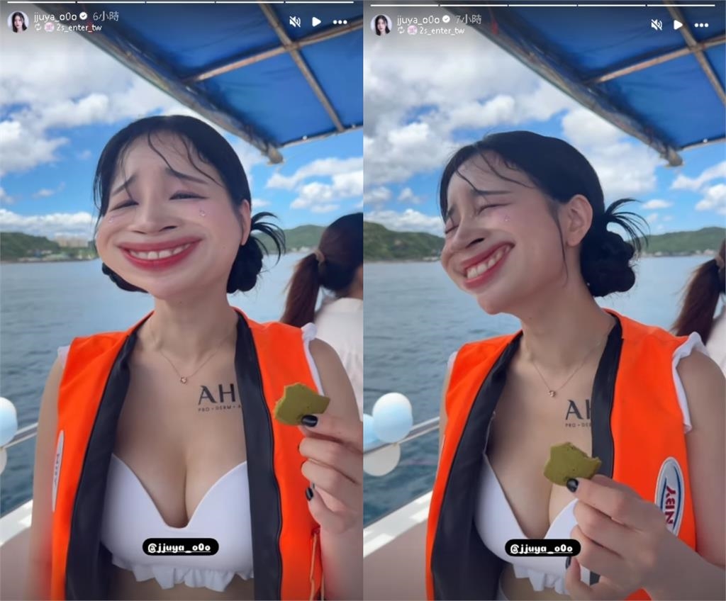 啦啦隊女神海邊脫了!胸前只裹透明布「麻糬大解放」…趙娟週甜喊1句話