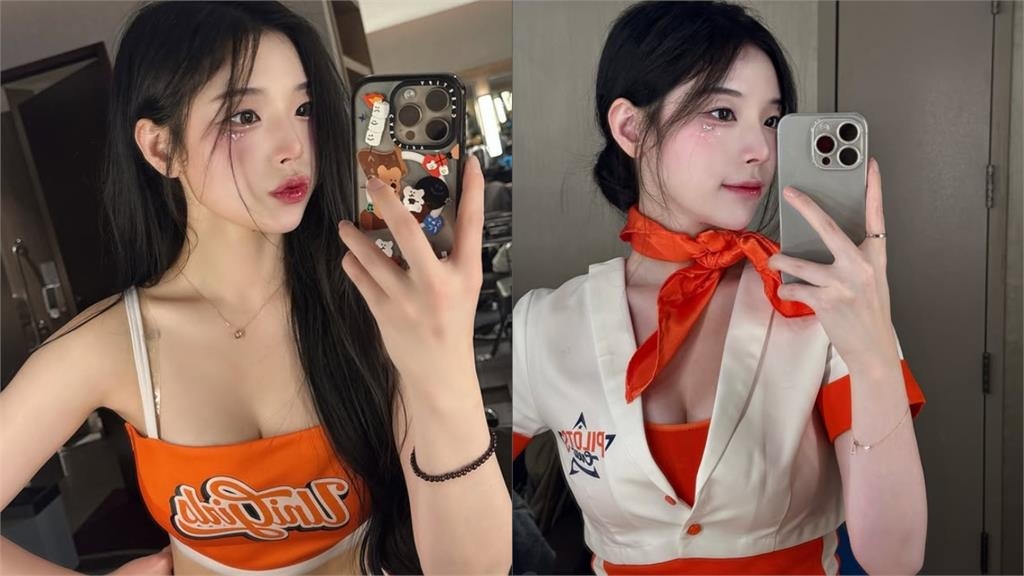啦啦隊女神海邊脫了!胸前只裹透明布「麻糬大解放」…趙娟週甜喊1句話