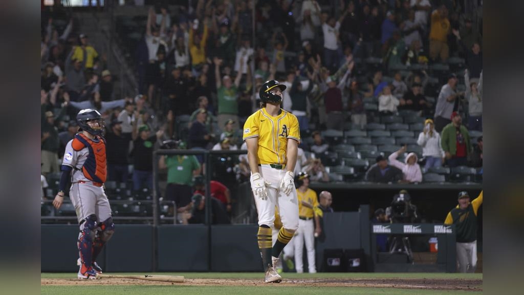 MLB(影)／運動家超狂菜鳥技驚全場!　四天內兩度轟出再見全壘打