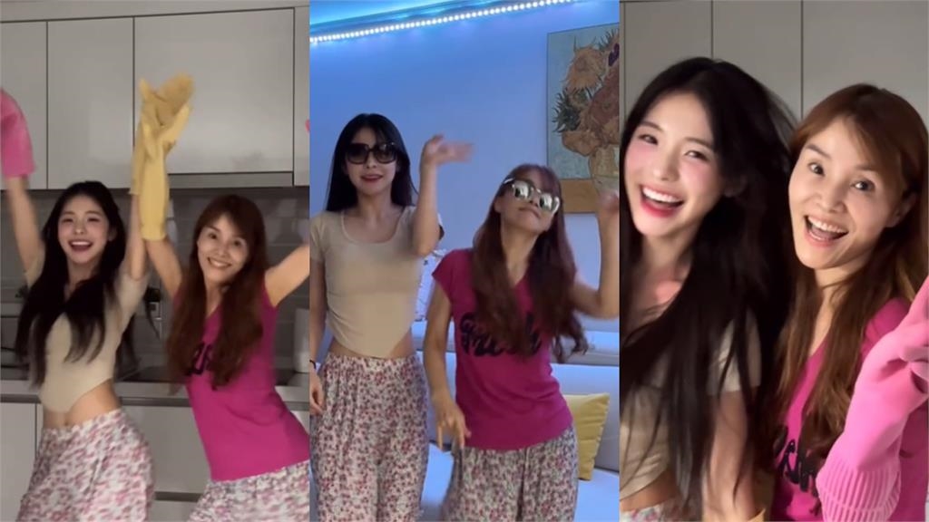 全網最鬧版本!李多慧揪媽穿「碎花褲+橡膠手套」嗨跳〈大展鴻圖〉