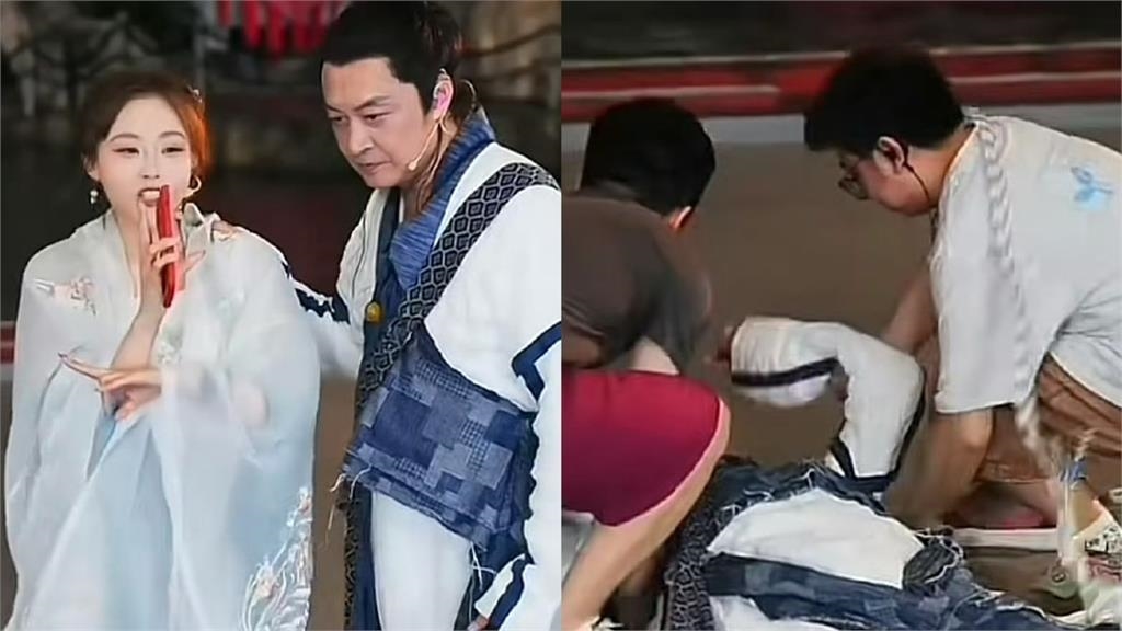 63歲馬景濤「直播中突昏倒」!扶女主持肩膀4秒「翻白眼倒地」原因曝 63歲馬景濤「直播中突昏倒」!扶女主持肩膀4秒「翻白眼倒地」原因曝