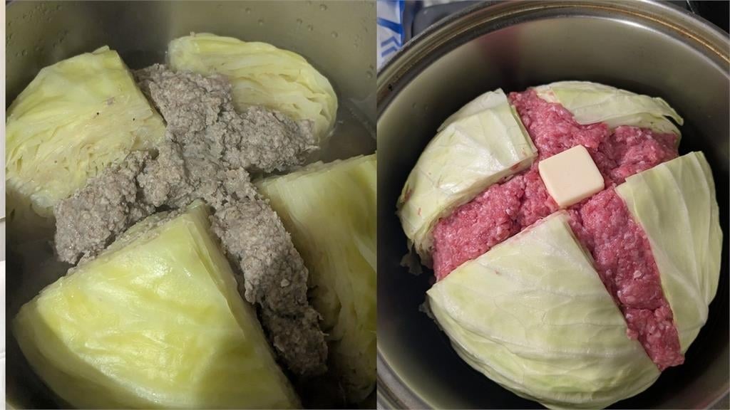 他把高麗菜「塞滿1食材」成黑暗料理!網一看嚇壞:吃了會爆炸嗎?