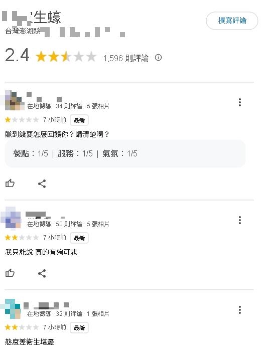 澎湖名店嗆韓女星「有沒有腦筋」!縣府要處理了…老闆懶理負評:也是一種行銷