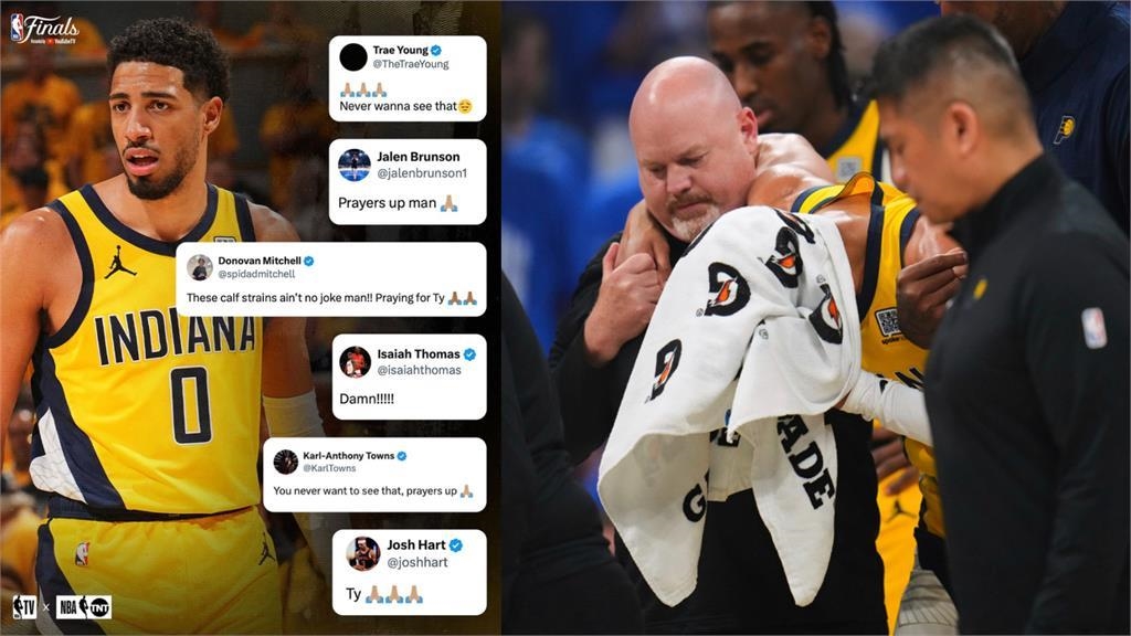 NBA(影)／曾說過「還能走就要打」　哈利伯頓傷退瞬間、大咖們秒po文祈福