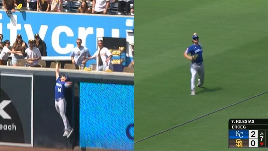 MLB(影)/練外野才兩個月!菜鳥在大聯盟「搶劫全壘打」 還飆104英里回傳火球 MLB(影)/練外野才兩個月!菜鳥在大聯盟「搶劫全壘打」 還飆104英里回傳火球