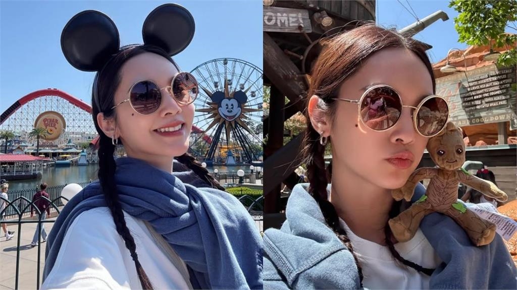 41歲楊丞琳到遊樂園扮「米奇琳」秒變小孩!粉絲被萌翻:太可愛了