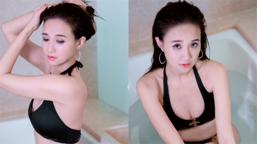 48歲何妤玟「暗黑布料全濕」魅惑值Ｍax！中路挖空「超兇猛料」險溢出