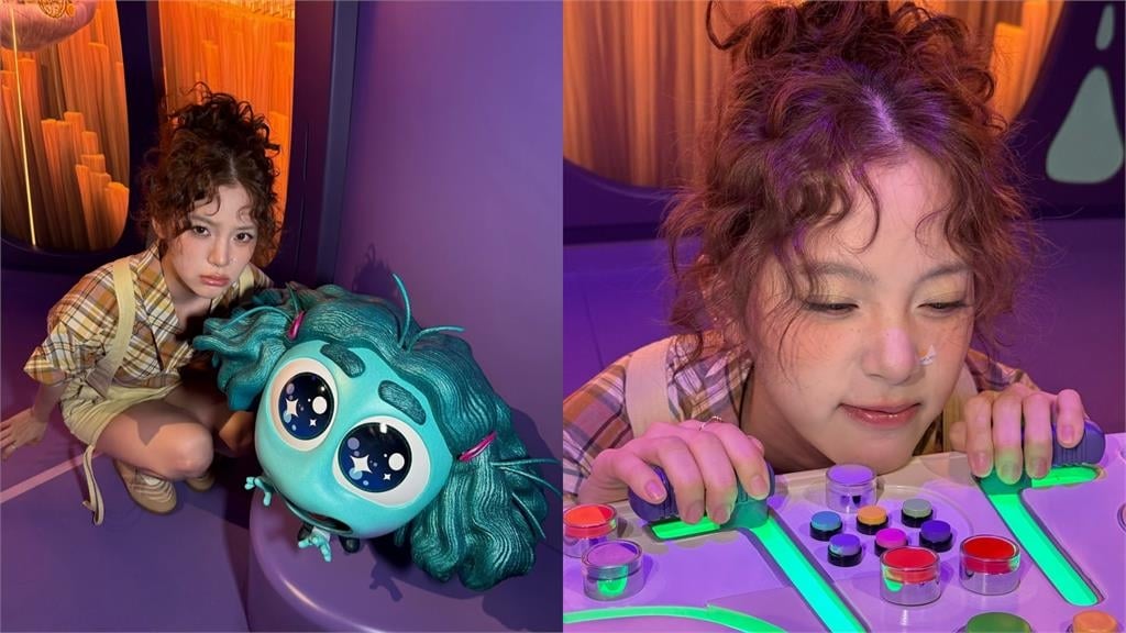 歐陽娜娜「咖啡貴賓捲」造型暴改！站黃金獵犬旁「吐舌模仿太逼真」全網看傻