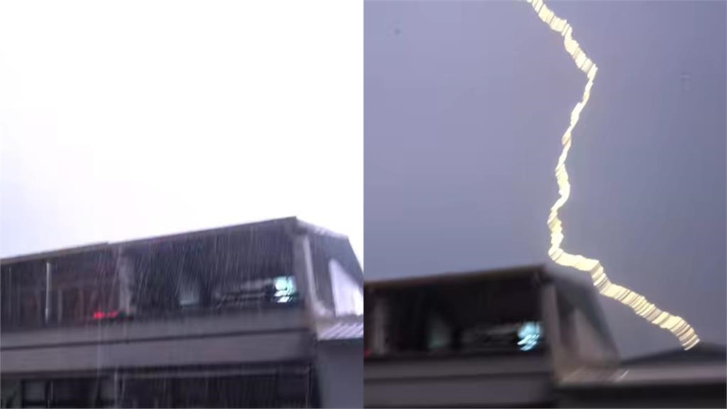 南投草屯雷雨強襲!居民捕捉「紫雷轟頂」駭人瞬間⋯網抖問:誰在發誓 南投草屯雷雨強襲!居民捕捉「紫雷轟頂」駭人瞬間⋯網抖問:誰在發誓