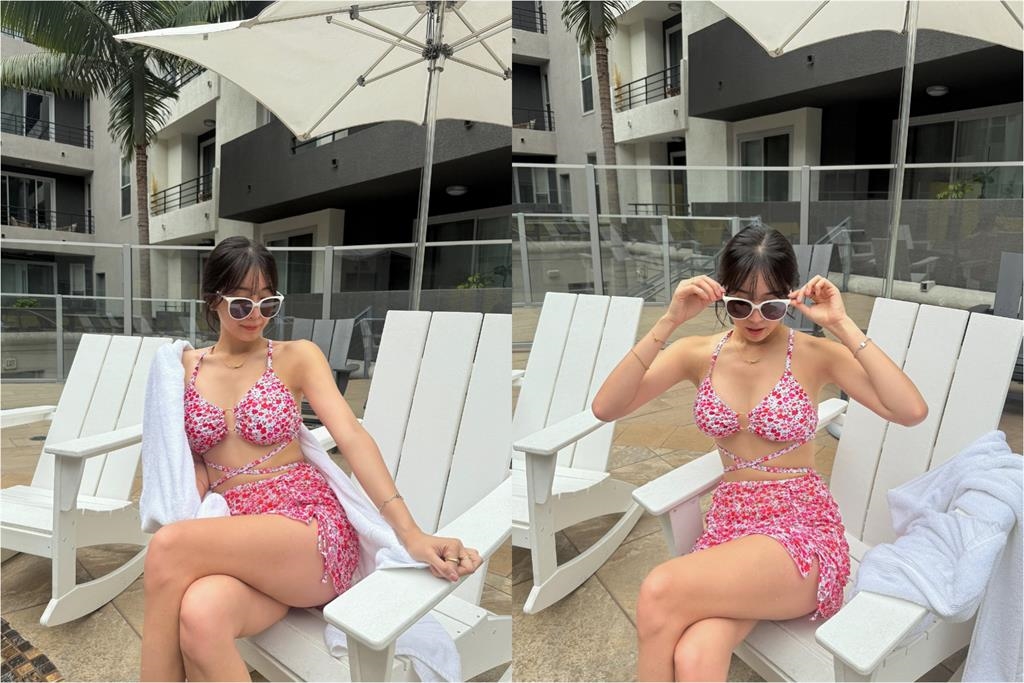 安芝儇度假不藏了「上半身小粉紅」全外洩!罕PO辣照秒吸3萬人朝聖