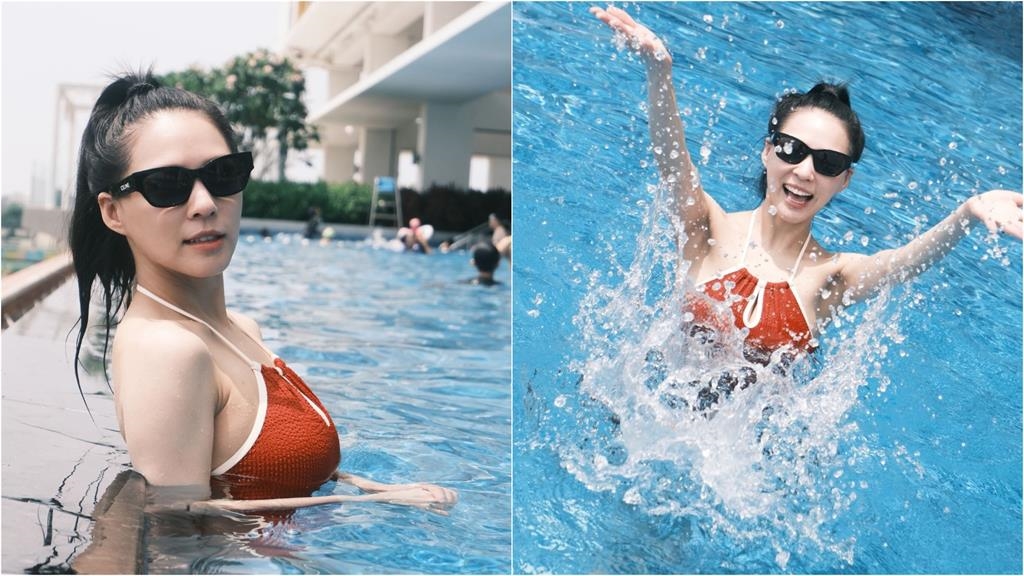 熊熊當媽1年「解鎖濕身戲水片」體態猛進化!蕾絲「透明度大開」險失守