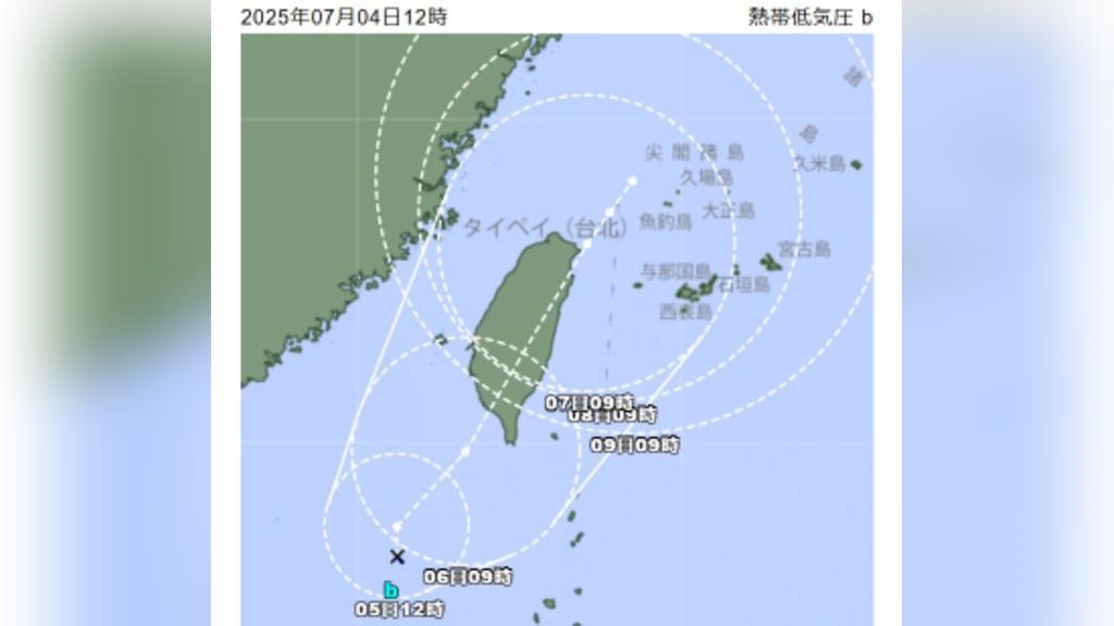 「丹娜絲」最快今晚生成 日本氣象廳:恐自西南部登陸 「丹娜絲」最快今晚生成 日本氣象廳:恐自西南部登陸