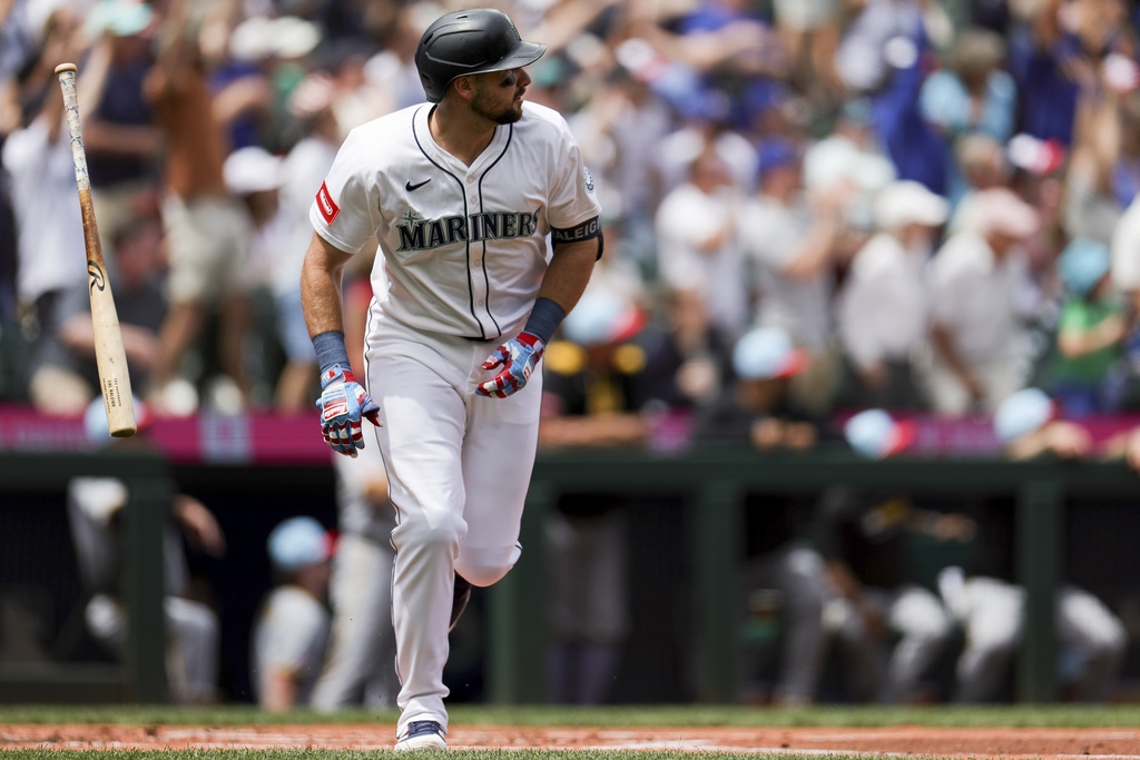 MLB(影)/水手強打捕手全壘打轟不停 追平名人堂巨砲明星賽的紀錄